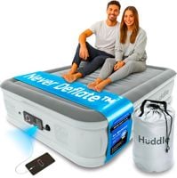 Materac dmuchany podwójny Huddle z pompką 180x140x45cm PO NAPRAWIE