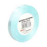 WSTĄŻKA SATYNOWA 12MM X 32M WS12-11 BREWIS BŁĘKITNA