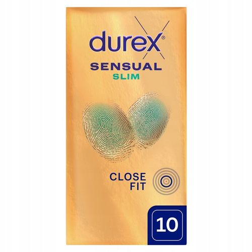 Prezerwatywy DUREX SENSUAL SLIM super cienkie dopasowane nawilżone 10 szt. na Arena.pl