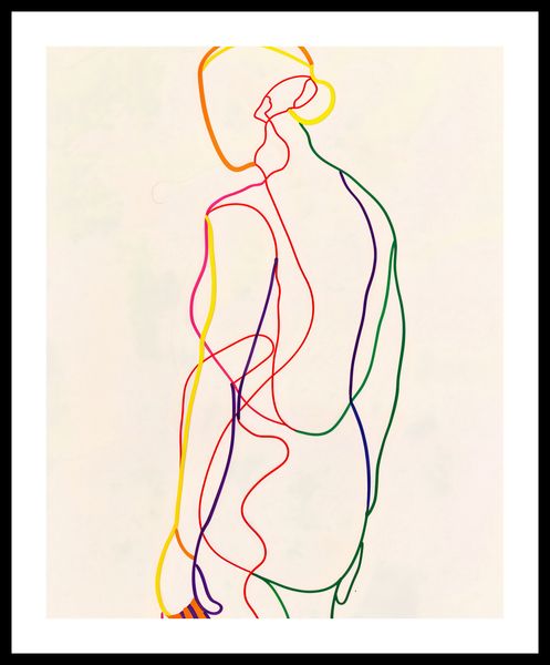Plakat 40x50cm Tęczowy Zarys zdjęcie 3
