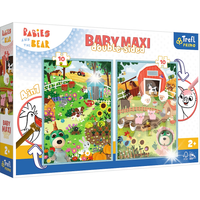 PUZZLE BABY MAXI 2X10 POZNAJ BOBASKI 43000