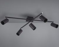 Regulowana lampa sufitowa Marley 612400532 sticks do salonu czarna