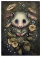 Plakat dla dziecka obrazki dziecięce opos 50x70 cm