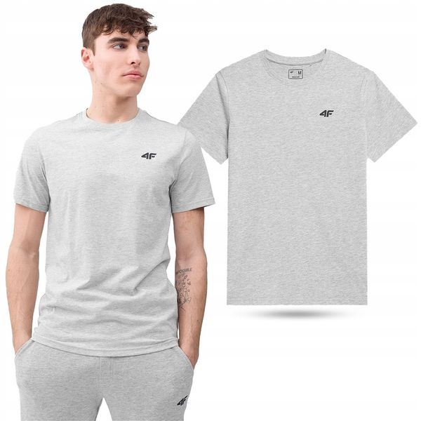 KOSZULKA MĘSKA 4F T-SHIRT BAWEŁNIANY SPORTOWY M706 zdjęcie 1