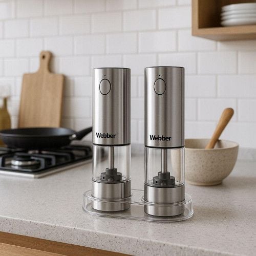 MŁYNEK WEBBER ELEKTRYCZNY 25W CERAMICZNE ŻARNA LED USB-C 2SZT na Arena.pl