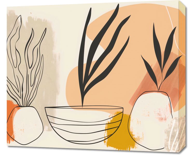 Obraz 70x60cm Szkice Botaniczne zdjęcie 1