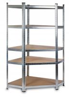 NAROŻNY REGAŁ METALOWY MAGAZYNOWY DO GARAŻU PIWNICY 180x90x40 875kg