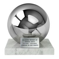 Urna kremacyjna dla dorosłych na prochy, kulista urna ze stali nierdzewnej