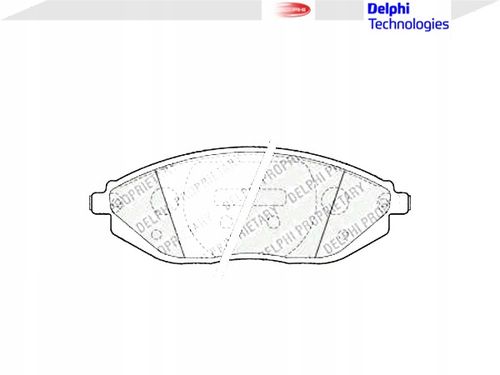 LP2218 DELPHI KLOCKI HAMULCA na Arena.pl