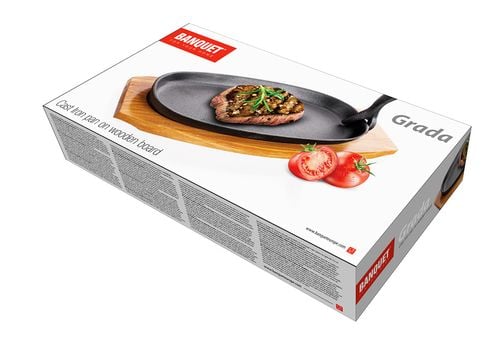 talerz półmisek patelnia żeliwna z deską banquet grada na Arena.pl