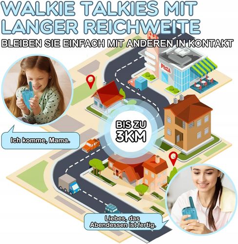 Walkie talkie dla dzieci Walkie Talkie T-888 wielokolorowy na Arena.pl