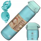 BIDON BUTELKA SPORTOWA NA WODĘ ION8 SONIC BLUE MOTYWACYJNA 1000 ml / 1 l