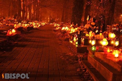Znicz Lampion Kapliczka "CZARNY WITRAŻ" BISPOL wysokość 37,5cm wkład ~ 48h na Arena.pl