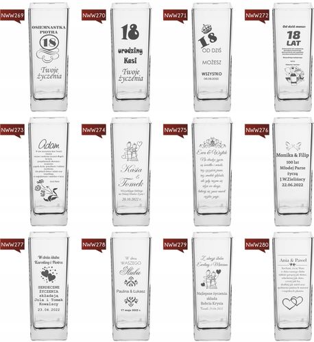 Wazon z grawerem PREZENT na urodziny 30 40 50 60 na Arena.pl