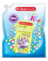 Clean Hands Mydło d/rąk Guma Bal. Dzieci Zapas