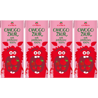 CYMES Owocozaur Sok o smaku jabłkowym 200ml x 4 sztuk