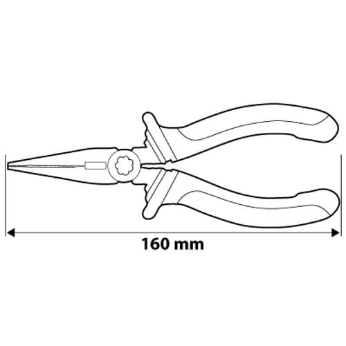 szczypce wydłużone proste 160mm - t n01-013 na Arena.pl