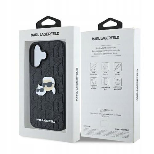 Etui do iPhone 16 Plus Karl Lagerfeld Monogram Karl & Chaoupette Case na Arena.pl