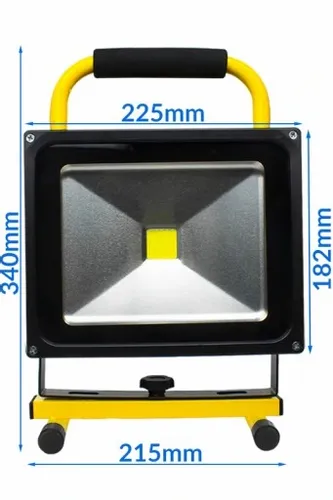 HALOGEN ROBOCZY REFLEKTOR NAŚWIETLACZ LED Z AKUMULATOREM PRZENOŚNY IP65 30W na Arena.pl