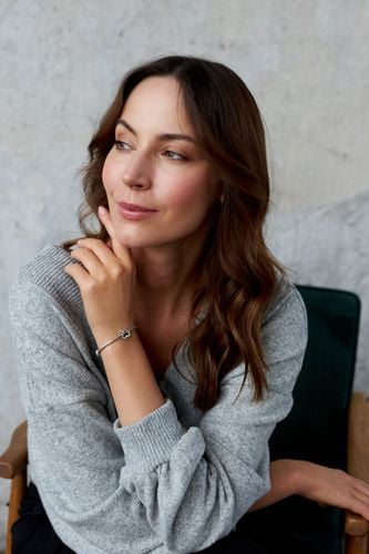 srebrny charms serce ze znakiem nieskończoności do modułowej bransoletki na Arena.pl