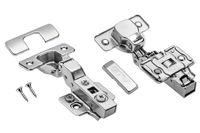 Zawias bliźniaczy GTV PRESTIGE, samodomyk, regulacja mimośrodowa, zaślepki ramienia i puszki