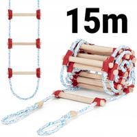 Drabina sznurowa linowa na dach ATESTOWANA 15m dekarska pleciona