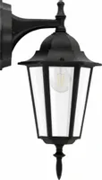 Kinkiet ogrodowy czarny lampa elewacyjna ścienna retro LIGURIA w dół E27
