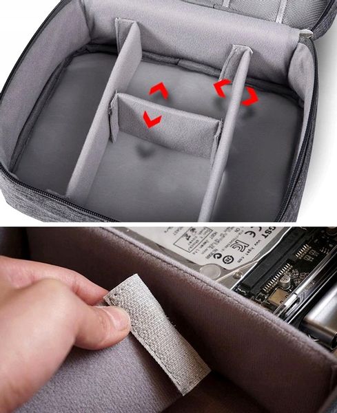 Organizer Na Kable Ładowarki Podróżna Torba Etui zdjęcie 11