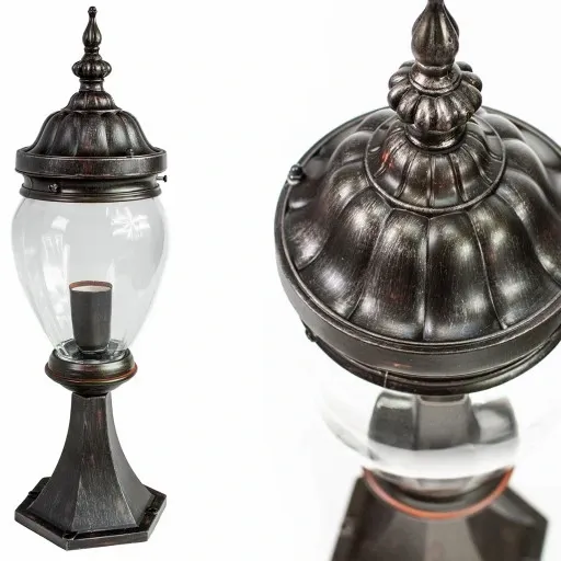 Lampa stojąca słupek duża zewnętrzna napięciowa zdjęcie 2