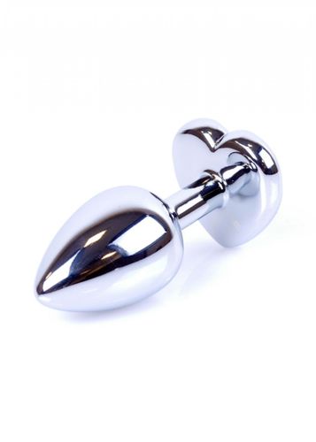 plug jewellery silver  heart plug  clear na Arena.pl