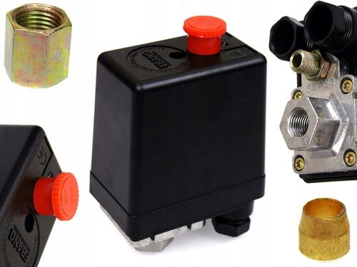 PRESOSTAT 1F włącznik wyłącznik ciśnieniowy do kompresor olejowy sprężarka na Arena.pl