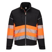 KURTKA OSTRZEGAWCZA SOFTSHELL  PW375BKO ROZMIAR XXL - KUR 375O XXL