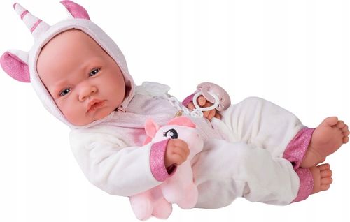 LALKA HISZPAŃSKA JEDNOROŻEC BOBAS JAK ŻYWY RECIEN NACIDA UNICORNIO AJ 50268 na Arena.pl