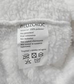 BLUZA KOC BLUZOKOC CIEPŁA GRUBA XXL KOCBLUZA FUTRZAK KRÓLIK Z KAPTUREM