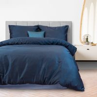 Pościel Bawełniana 160X200 Satyna Kolor Chaber