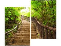 80X70CM SCHODAMI GÓRĘ DUO OBRAZ