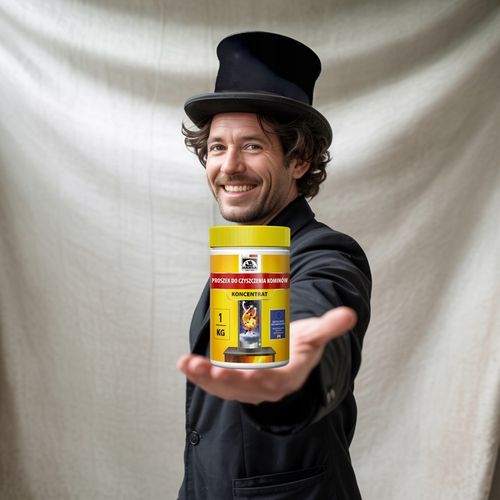 ŚRODEK PROSZEK DO CZYSZCZENIA KOMINA PIECA USUWANIA SADZY ZESTAW HANSA 1kg na Arena.pl