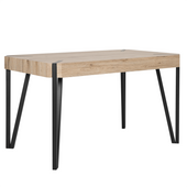 Stół do jadalni 130 x 80 cm jasne drewno CAMBELL