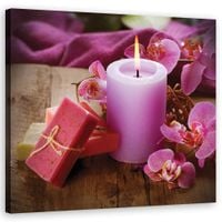 OBRAZ NA PŁÓTNIE Zen Spa Świeczka