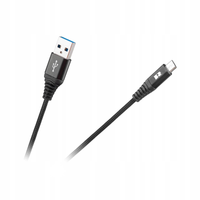 KABEL USB - USB MICRO 1M CZARNY - SS43792-USB