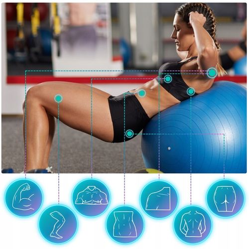 WYSOKIEJ JAKOŚCI PIŁKA REHABILITACYJNA DO ĆWICZEŃ SIEDZENIA GIMNASTYCZNA 65 na Arena.pl