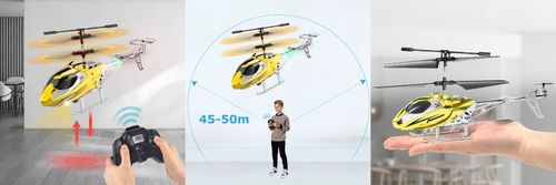 HELIKOPTER ZDALNIE STEROWANY SAMOLOT RC NA PILOT PREZENT ŚMIGŁOWIEC Z LED na Arena.pl