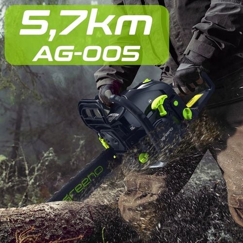 PIŁA SPALINOWA PILARKA ŁAŃCUCHOWA 5,7km 2x łańcuch prowadnica 2x Olej na Arena.pl