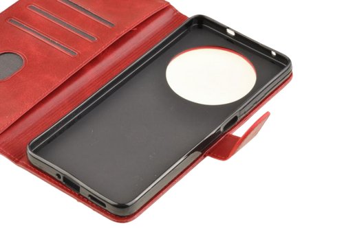 Etui portfel Wallet do Oppo Reno 12F czerwony na Arena.pl