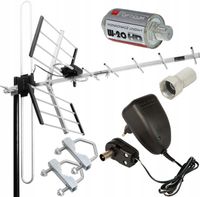 ANTENA KIERUNKOWA TV NAZIEMNEJ DVB-T2 MUX COMBO TV 4K LTE 200km