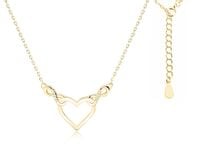 ZŁOCONY NASZYJNIK CELEBRYTKA SERCE NIESKOŃCZONOŚĆ