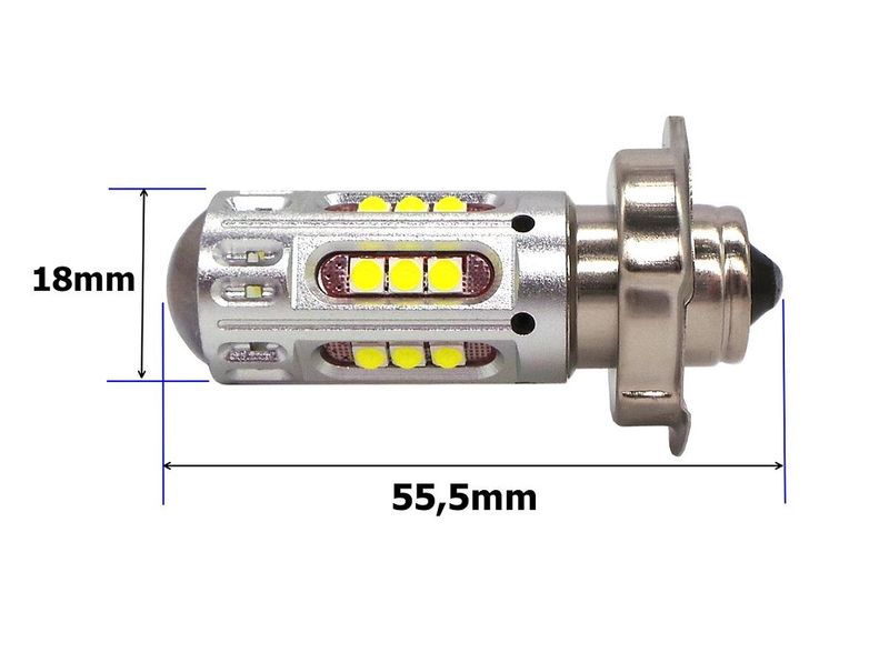 żarówka LED P26S 12-24V CANBUS biała mocna zdjęcie 3