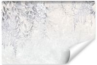 Fototapeta LIŚCIE Beton Kwiaty Do Salonu 300cm x 210cm