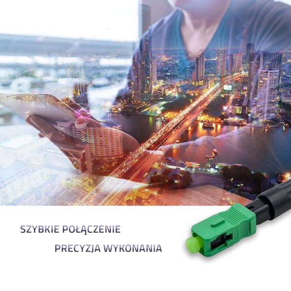 Qoltec Szybkozłącze światłowodowe SC/APC |Singlemode | 3.0mm zdjęcie 2