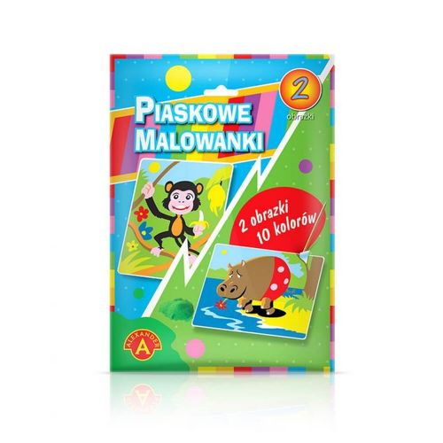 Piaskowa Malowanka Hippopotam Małpa na Arena.pl